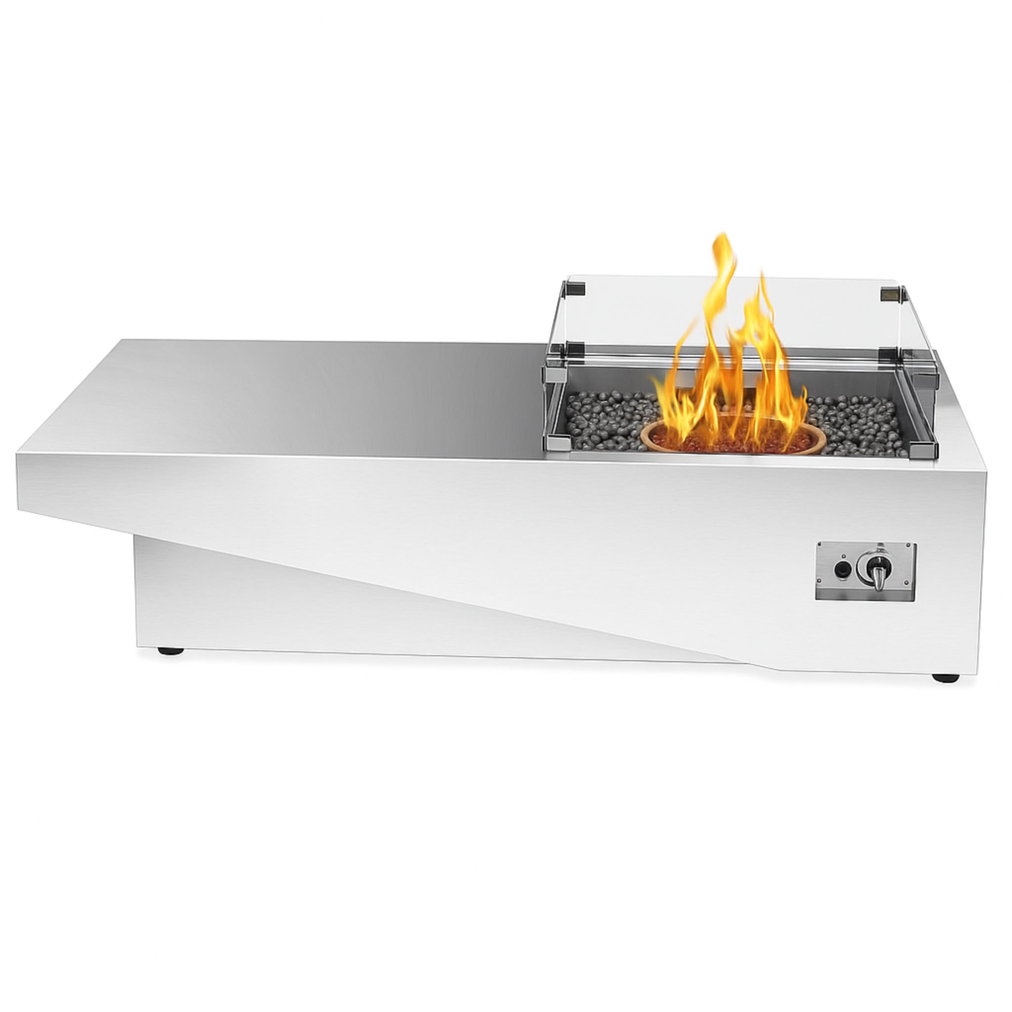 NoirTable Linear Gas Fire Pit